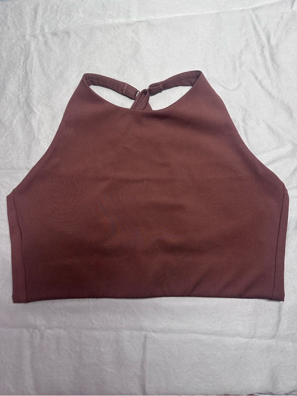 Girlfriend Collective Topanga Halter Bra - Earth Brown - Small